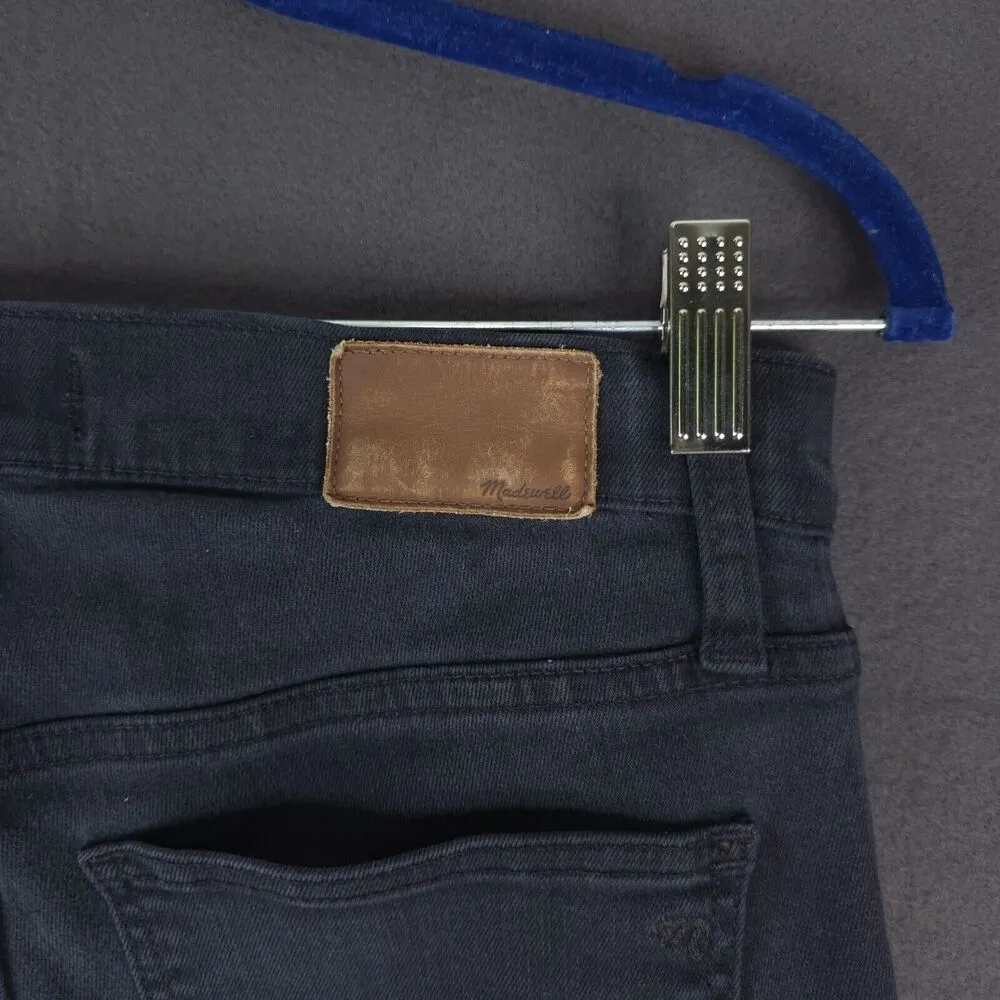 Madewell Jeans 9" High Rise Skinny Ankle SIze 28 Black Stretch Denim - Image 5