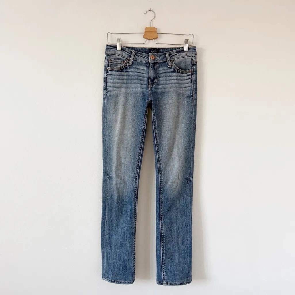 Daytrip Virgo Straight Leg Medium Wash Denim Jeans Women's Size 26R - Image 7