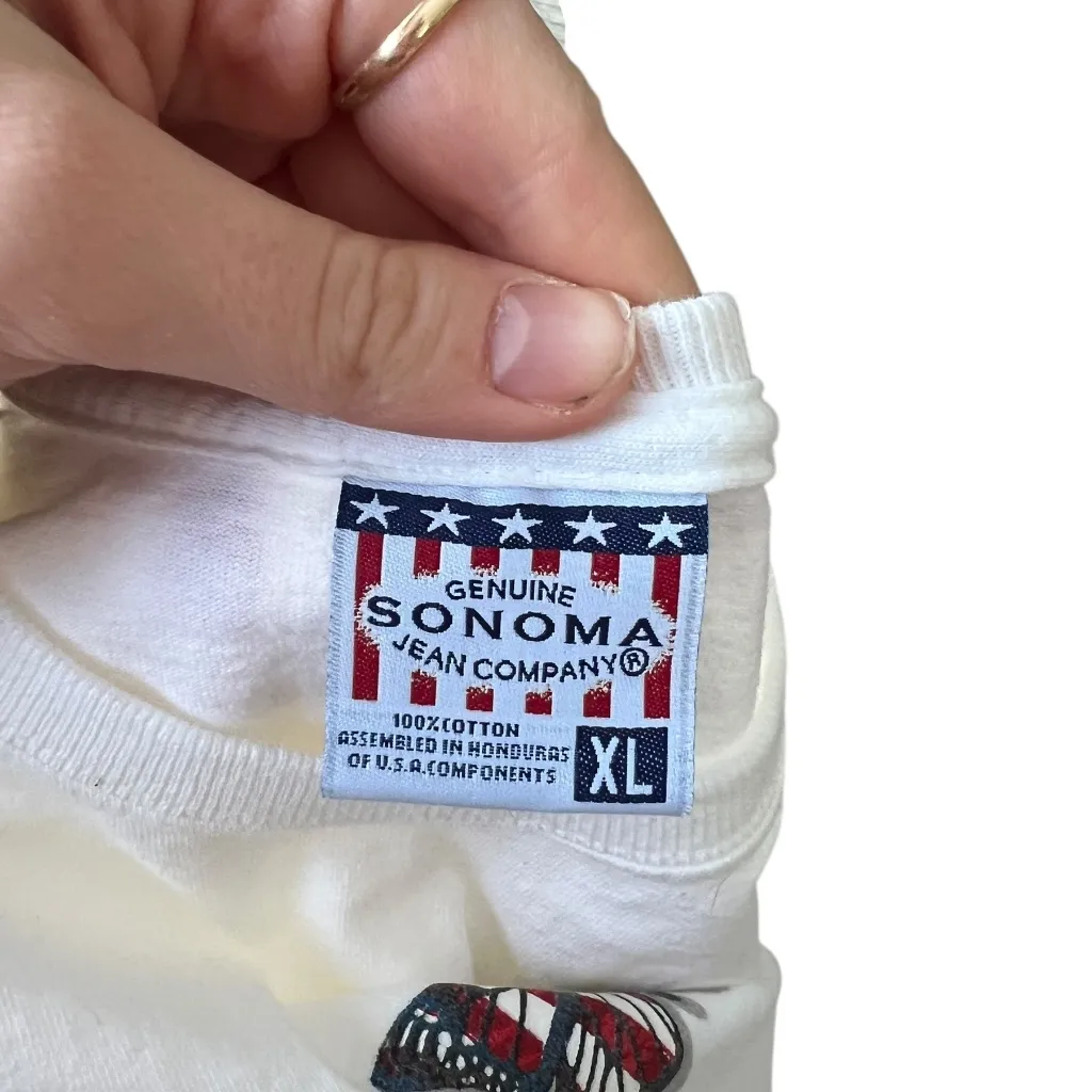 Vintage Butterfly USA T-Shirt Cotton America - Image 2