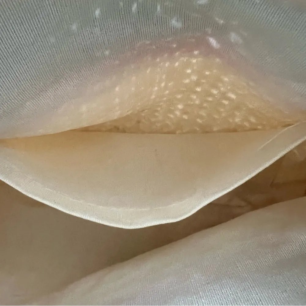 Carpetbags of America Rainbow Straw Clutch Purse Tan - Image 6