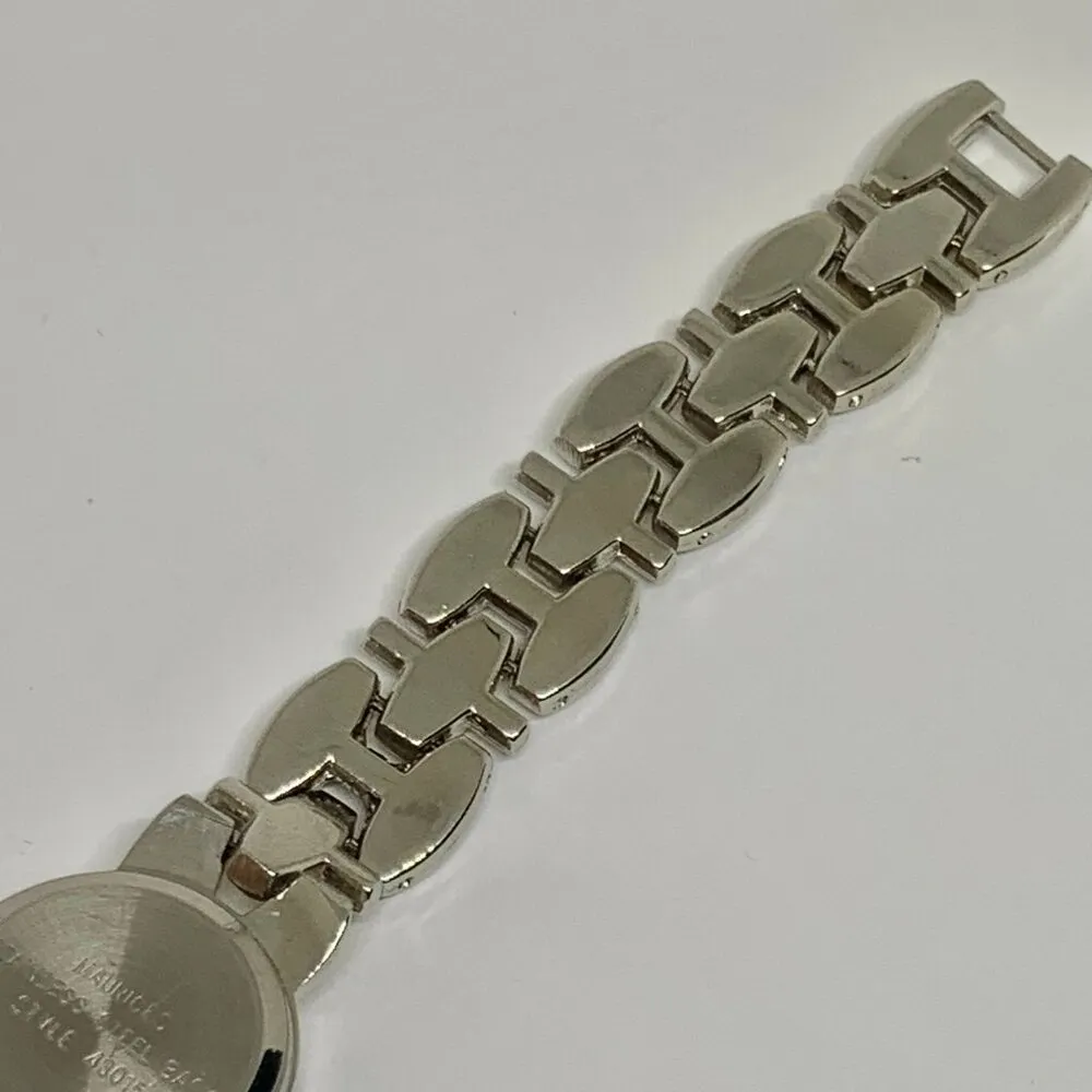 Vintage Maurices women silver gold watch quartz analog 22mm running - Image 5