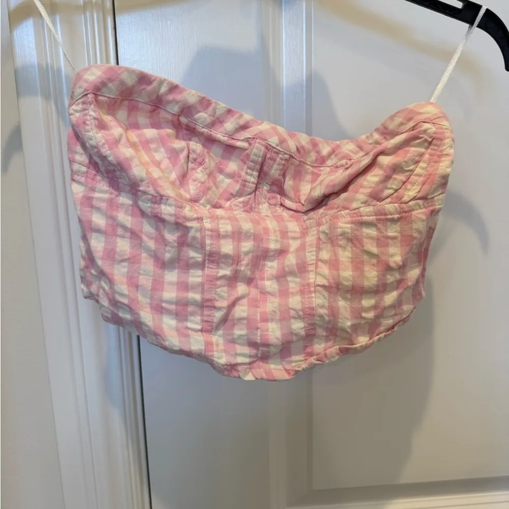 Free People Leilani Gingham Tube Top - Image 2