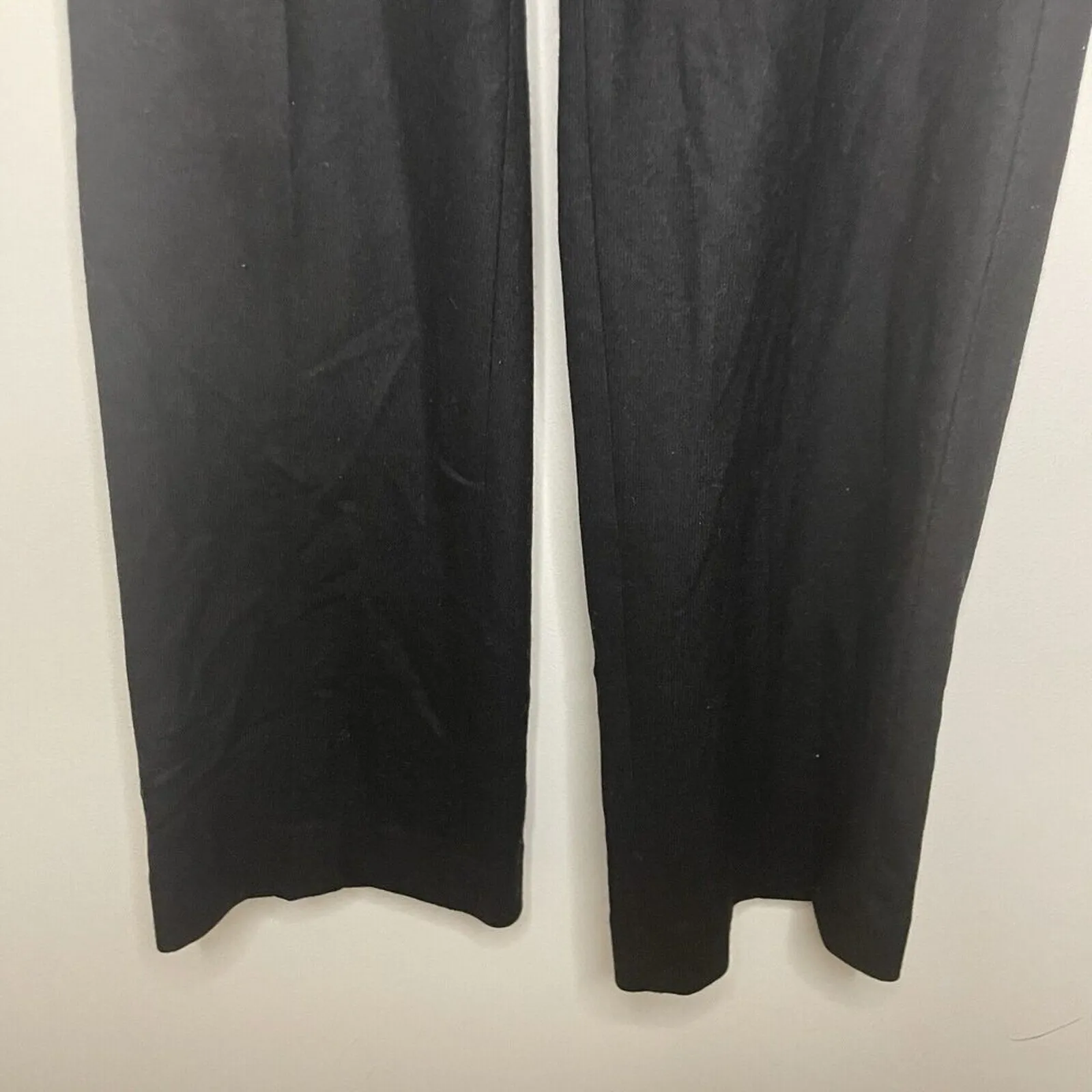 Banana Republic Womens Dress Pants Size 6 Black Wool Blend Straight Leg Trousers - Image 2