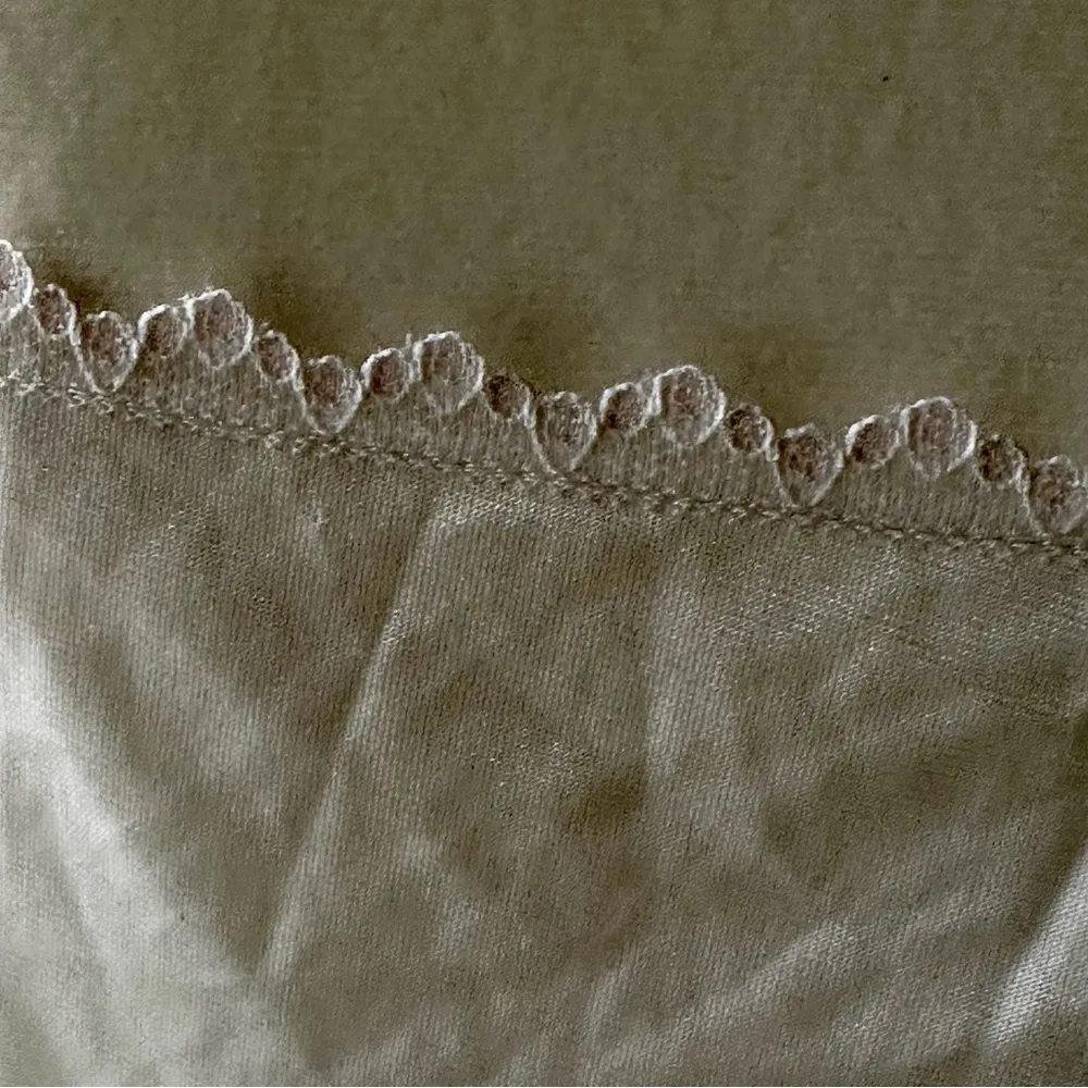 White Pink Lace Chemise Spaghetti Straps Slip Dress Vintage Union Made Size 42 - Image 7