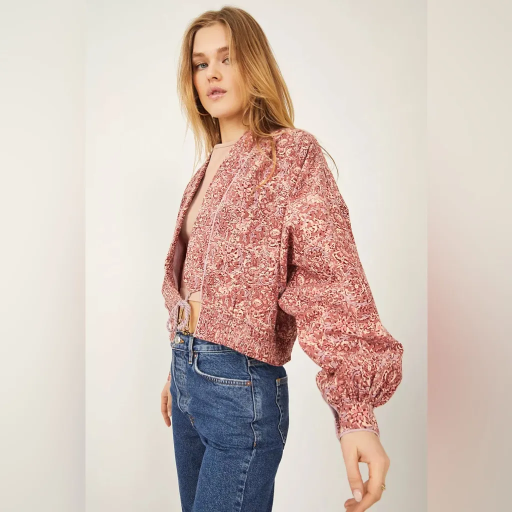 Free People Rosalina Floral Jacket - Image 11