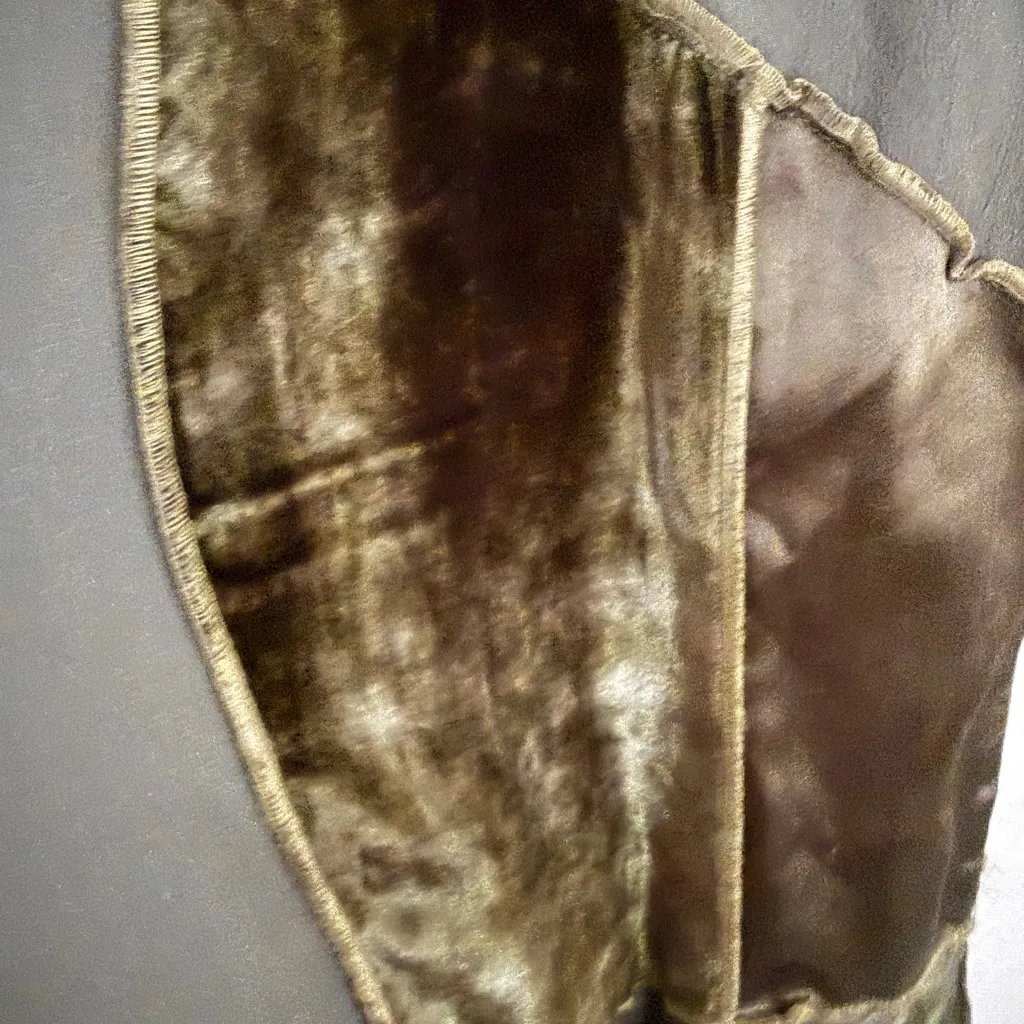 Midnight Velvet Sage Green maxi skirt bohemian boho womens size Large - Image 5