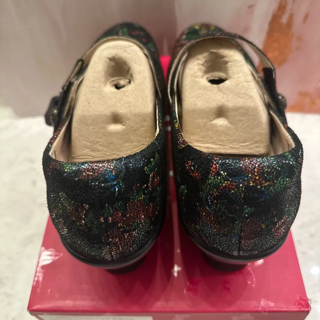 Alegria Flair Winter Garden Mary Jane Wedge Pumps Women's Size 12/EU 42 Leather - Image 7