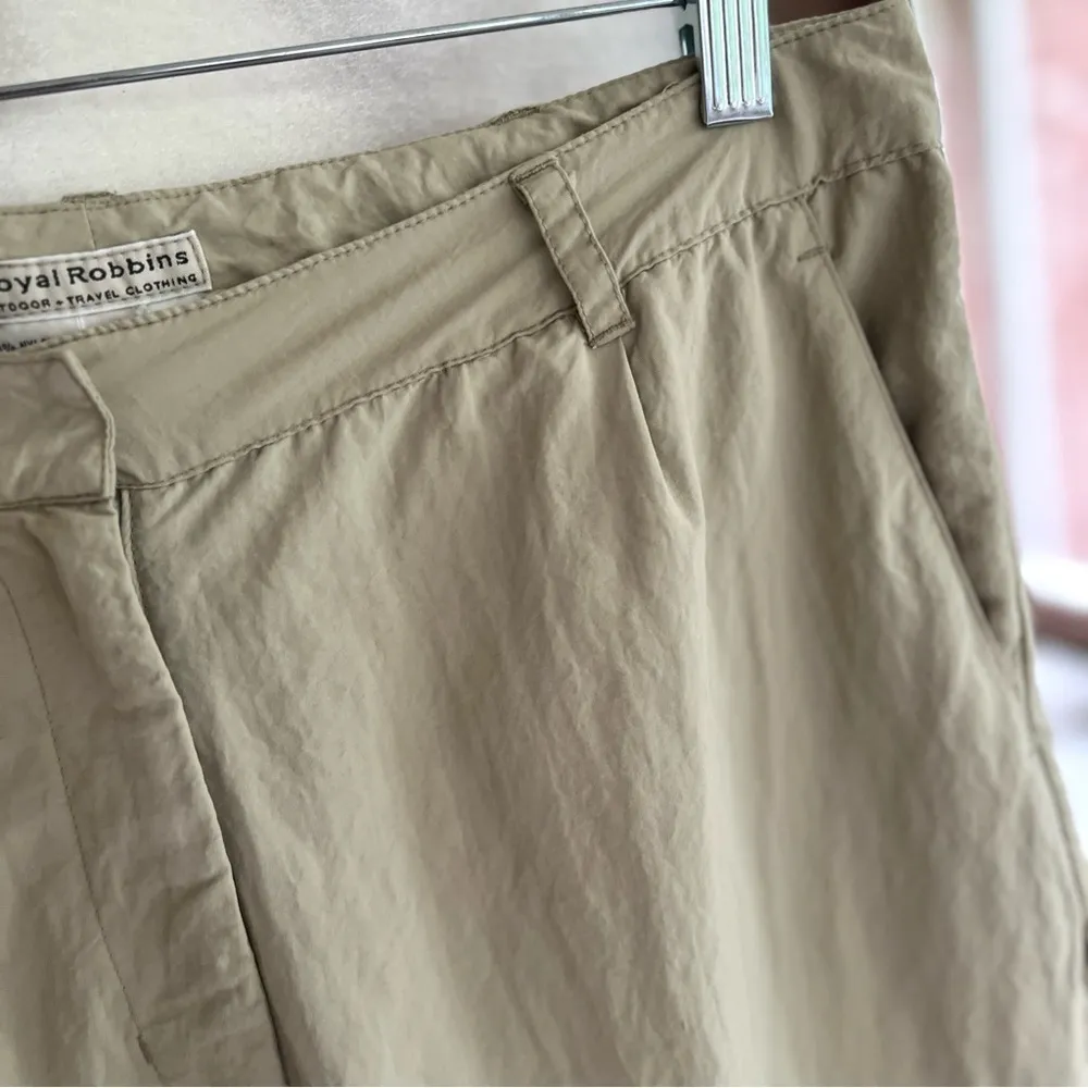 Royal Robbins Pants Khaki Nylon Utility Lightweight Outdoor Travel Vacation - Image 3