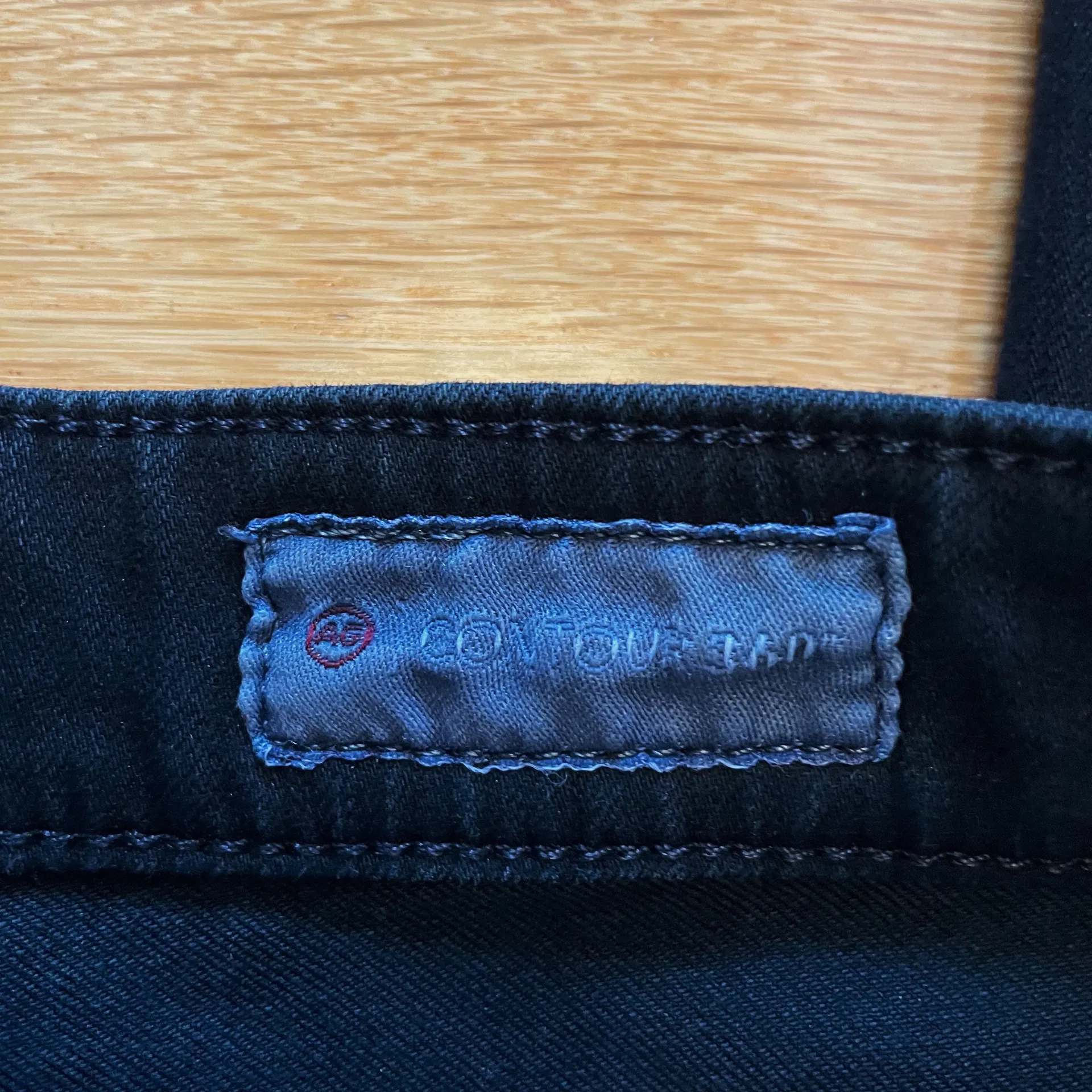 AG Farrah Skinny Ankle Black Jeans with Tassel - Image 6