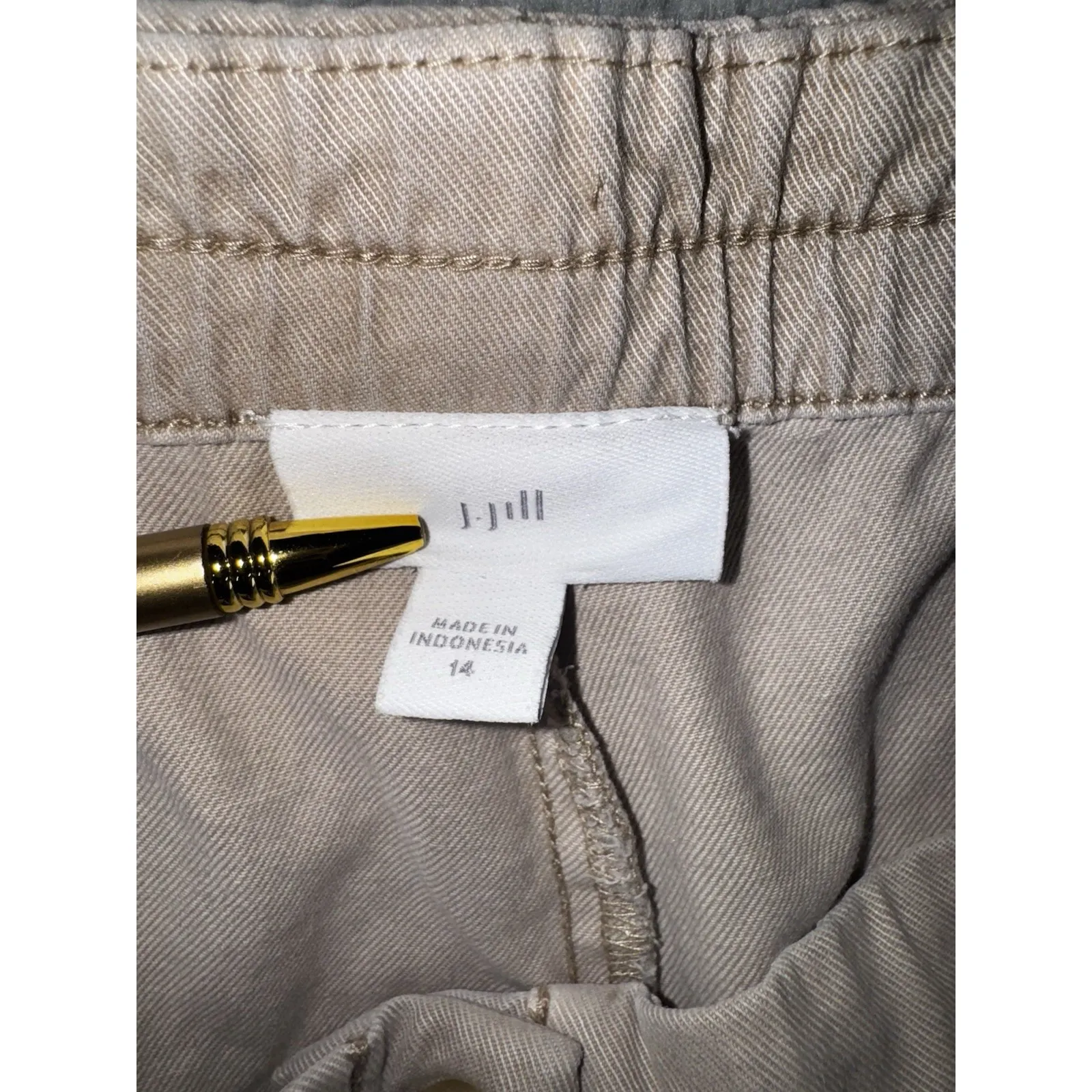 J‎ Jill Shorts Women 14 Bermuda Flat Front Tencel Lyocel Cotton Brown - Image 7