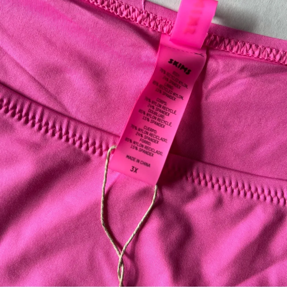 NWT  Signature swim cut out monokini taffy neon pink 3X  0012 TFY 3X - Image 8