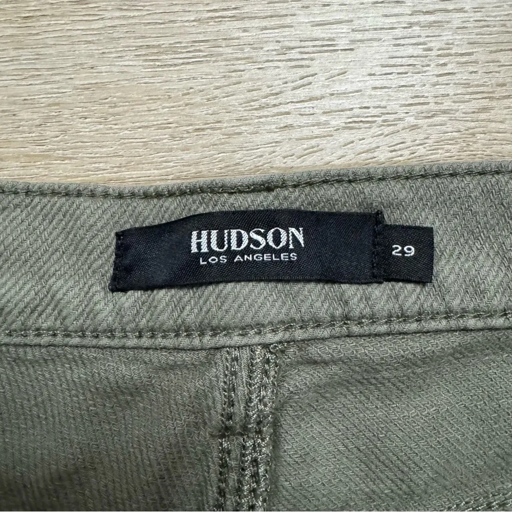 Hudson Wide Leg Olive Jeans - Image 3