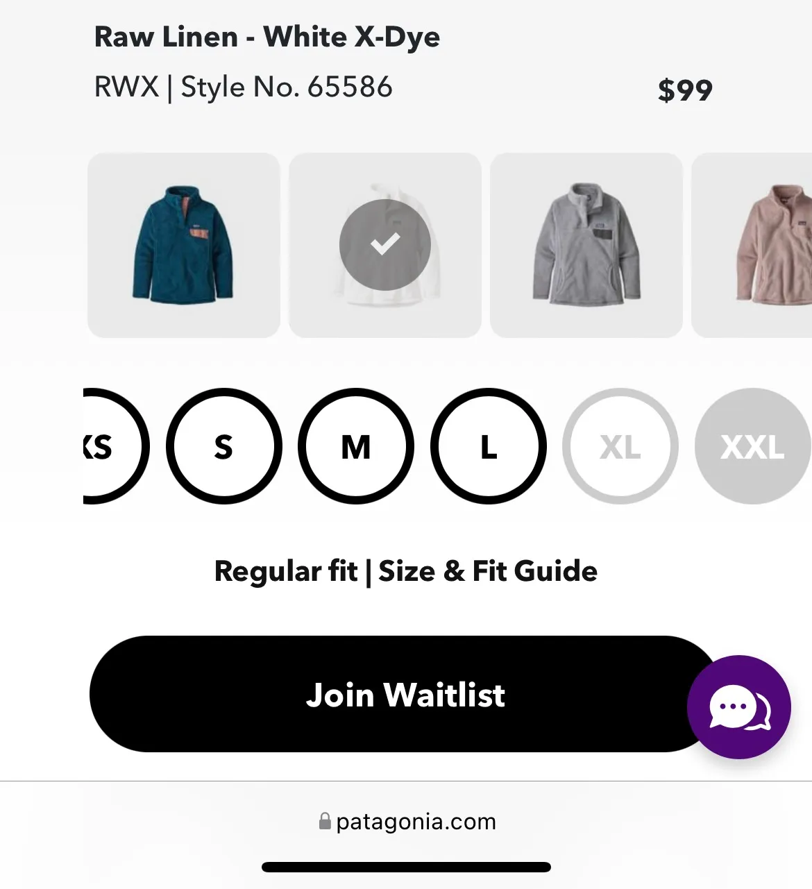 Re-Tool Snap-T Fleece Pullover in Raw Linen GIRLS XXL - Image 6