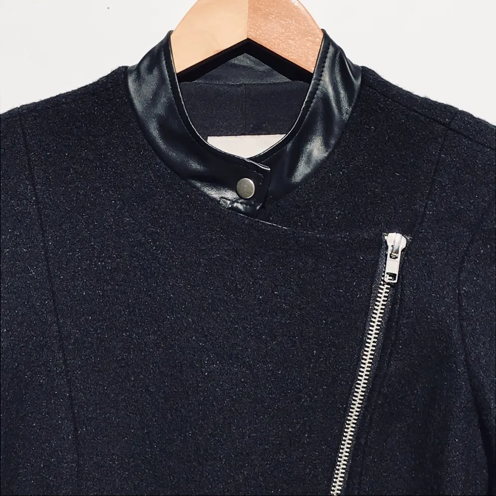 BB DAKOTA Moto Jacket Black Wool - Image 4