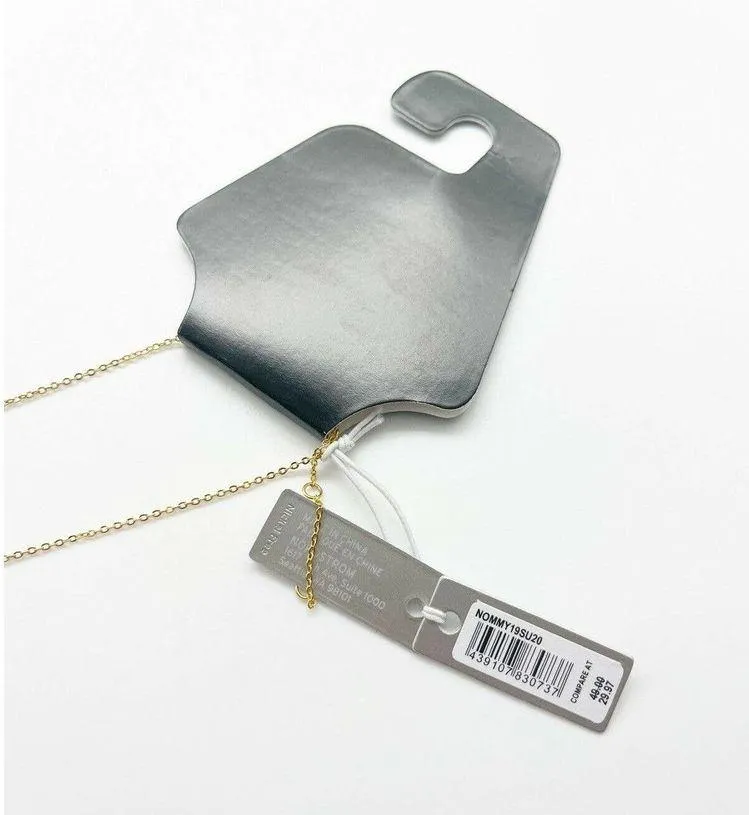 NWT Nordstrom Multicolor Gem Cubic Zirconia Gold Tone Dainty Necklace - Image 4