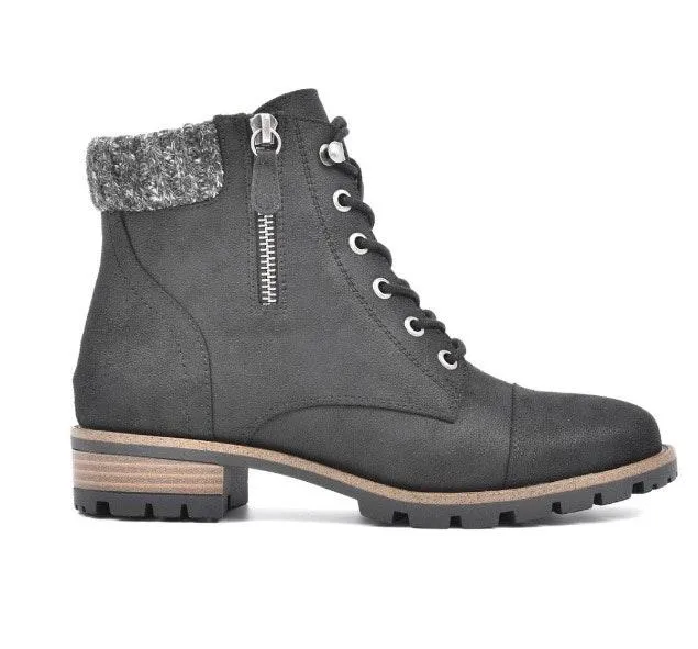 Black Daisy Lace Up Boots Size 9.5 - Image 2