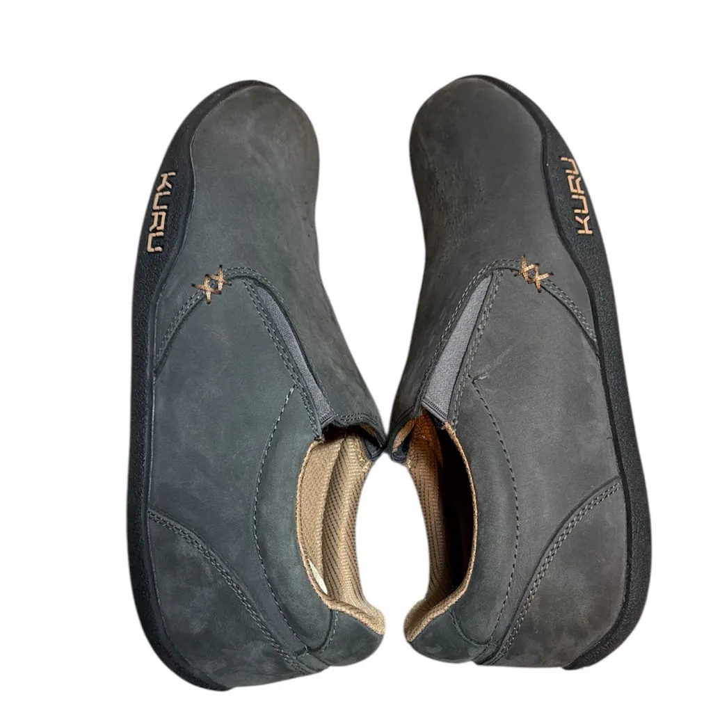 KURU KIVI Women’s Gray Suede Leather Slip On Shoes 10.5 Wide - Image 4