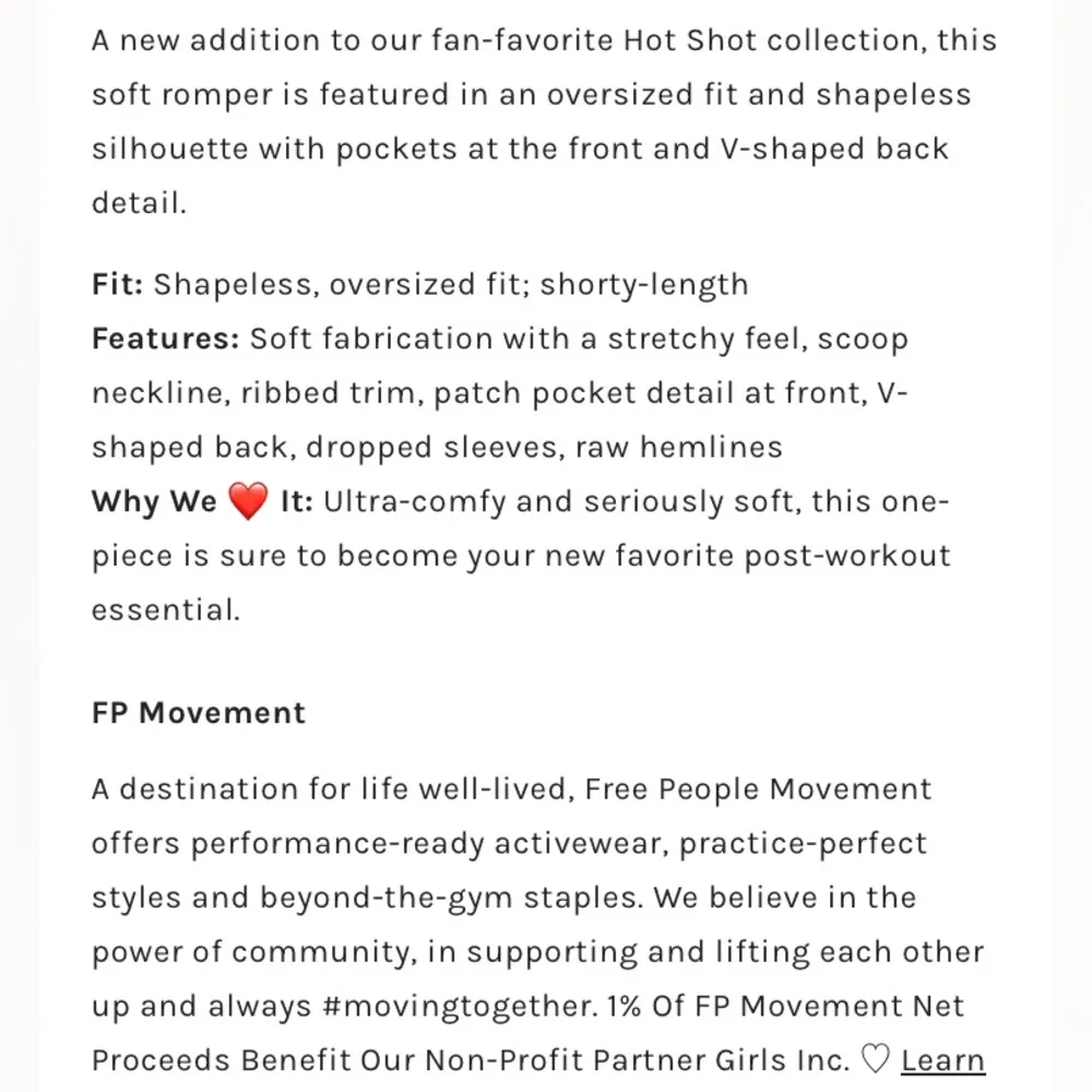 NEW! $60 FREE PEOPLE Movement Size Small HOT SHOT TEE ROMPER ONESIE Mocha Latte - Image 9