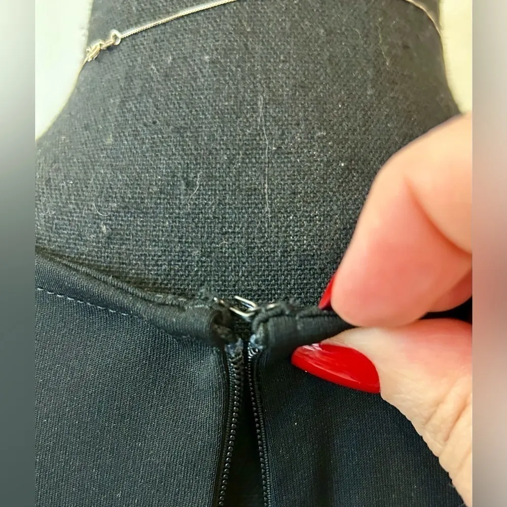 NWT A.W.A.K.E. Scoop-Neck Pleated Long Dress with Gloves Black Size 38 - Image 10