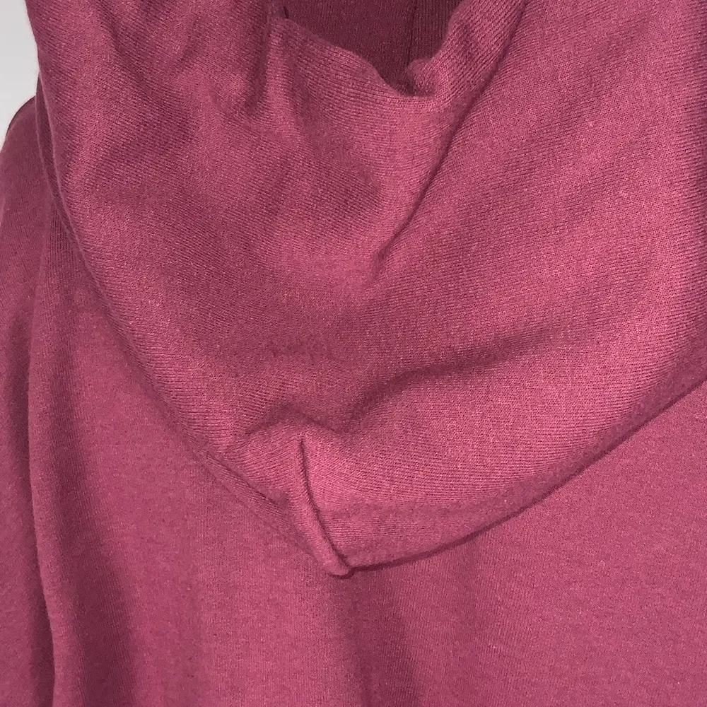 “Hairdresser” Graphic Logo Fleece Maroon Hoodie Kangaroo Pocket Hoodie XL - Image 8