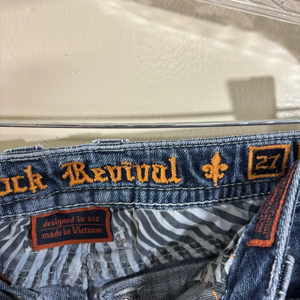 Rock Revival Nancy Easy Crop Jeans Size 27 - Image 5