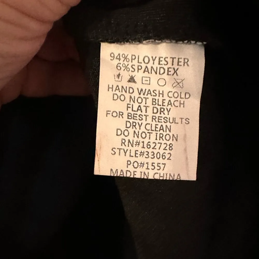 Voy Black Blouse with‎ Sheer Sleeves Size Small NWT Office or Party Perfect - Image 3