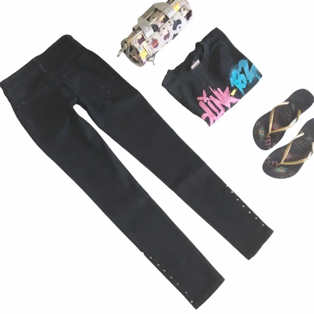 new LF Carmar ★ Stovepipe Stud Skinny Jeans ★ Deep Dark Blue ★ Size 24 ★ So Hot - Image 7