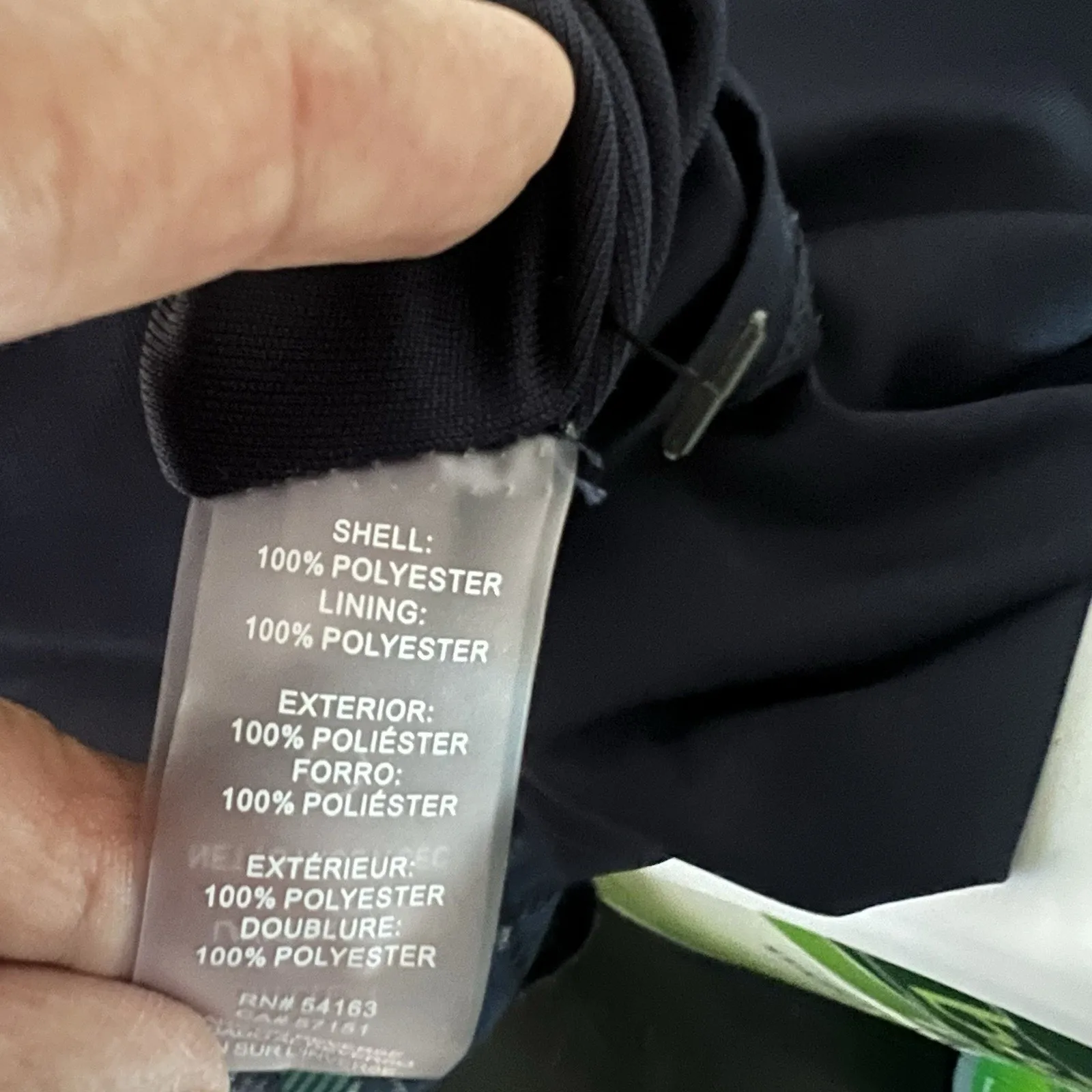 Tommy Hilfiger Tartan Plaid Dress Short Puff Sleeve Sky Captain Evergreen Size 8 - Image 13