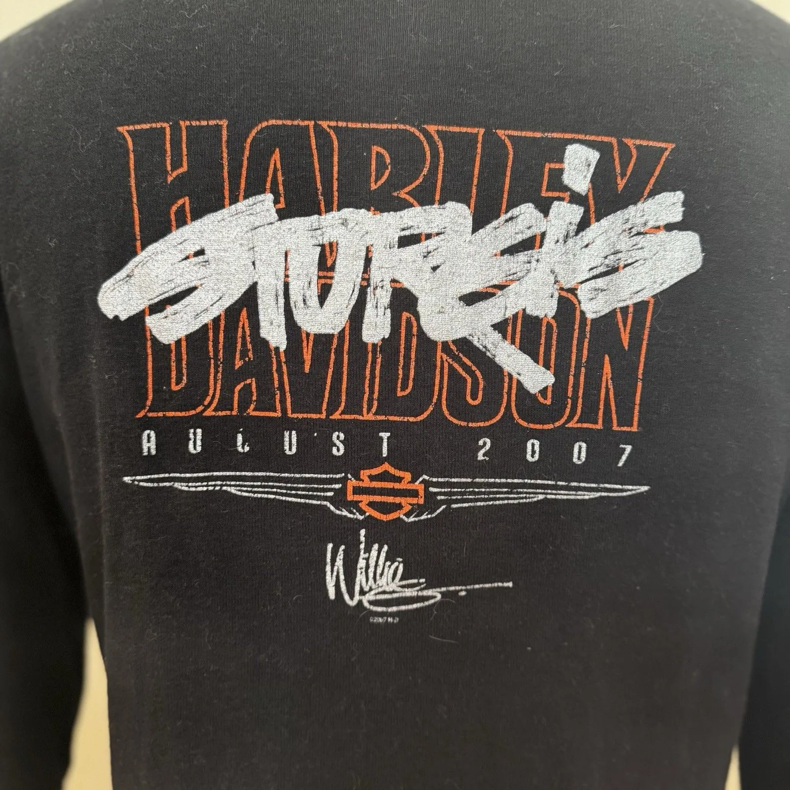 Harley Davidson Sturgis Women’s Y2K Moto Biker Rocker Chic Edgy Black Zip Up L Size L - Image 13