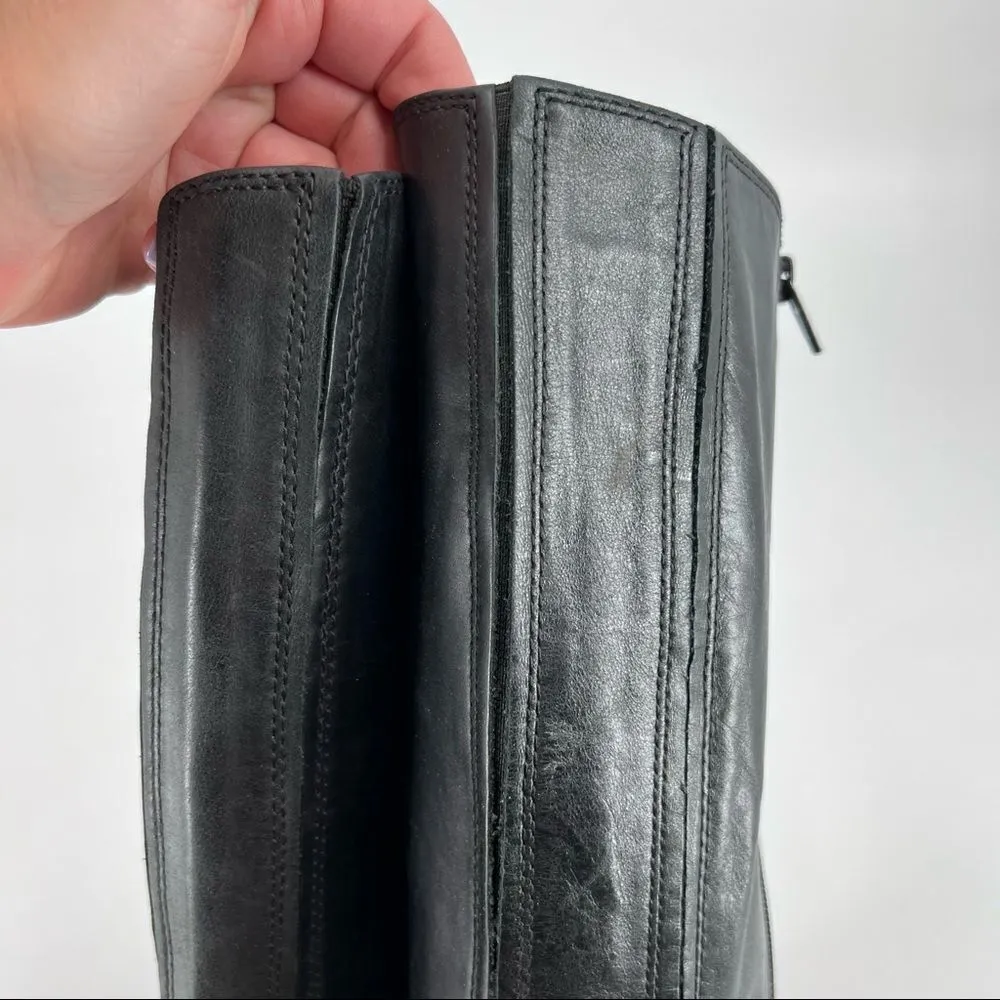 Kenneth‎ Cole Black Leather riding Boots Size 7.5 - Image 10