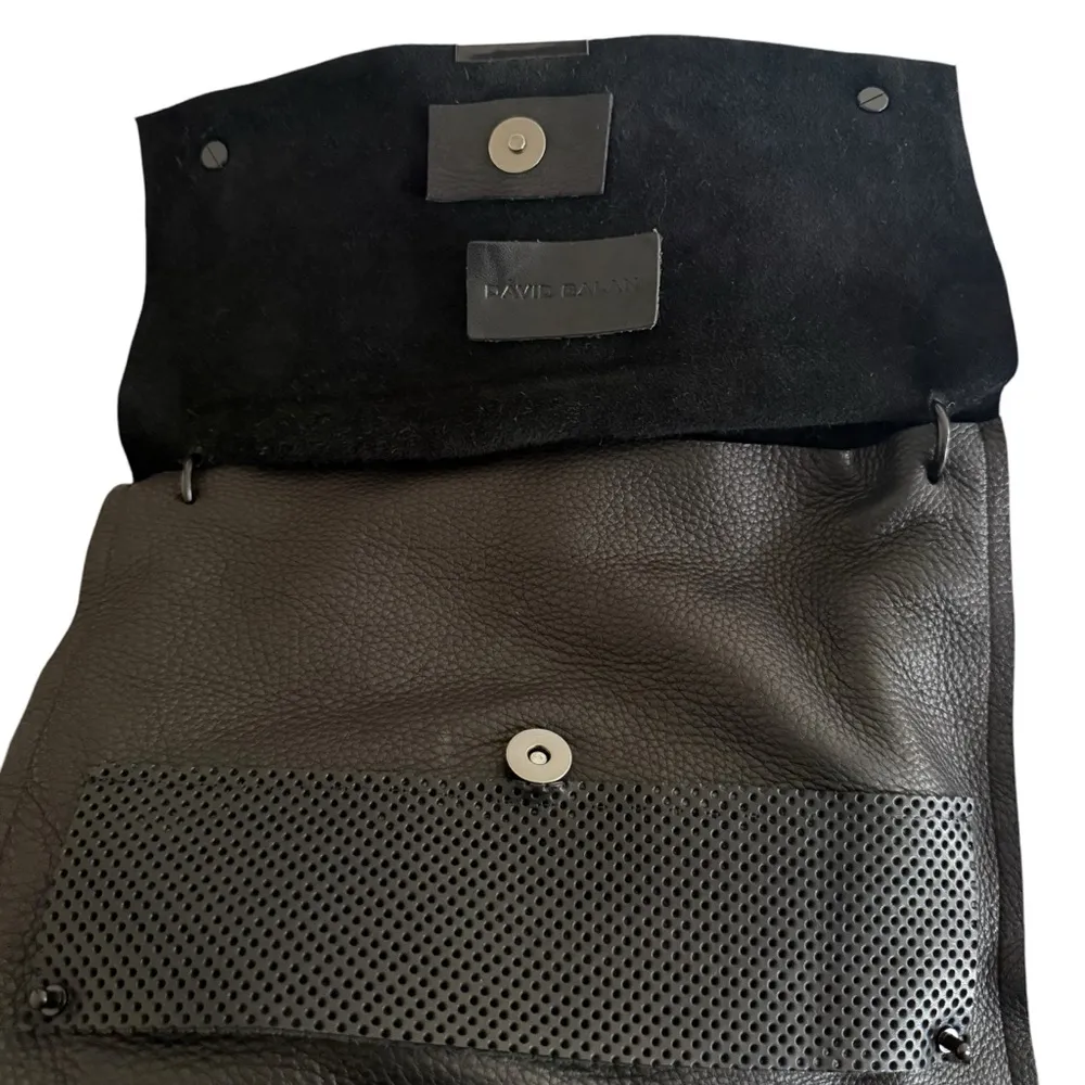 Convertible Black Leather Crossbody Bag Braided Chain Shoulder Bag Purse - Image 8