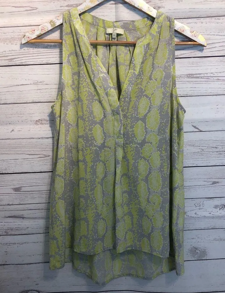 Joie Aruna Pythion Printed Top In Citrine - Image 2