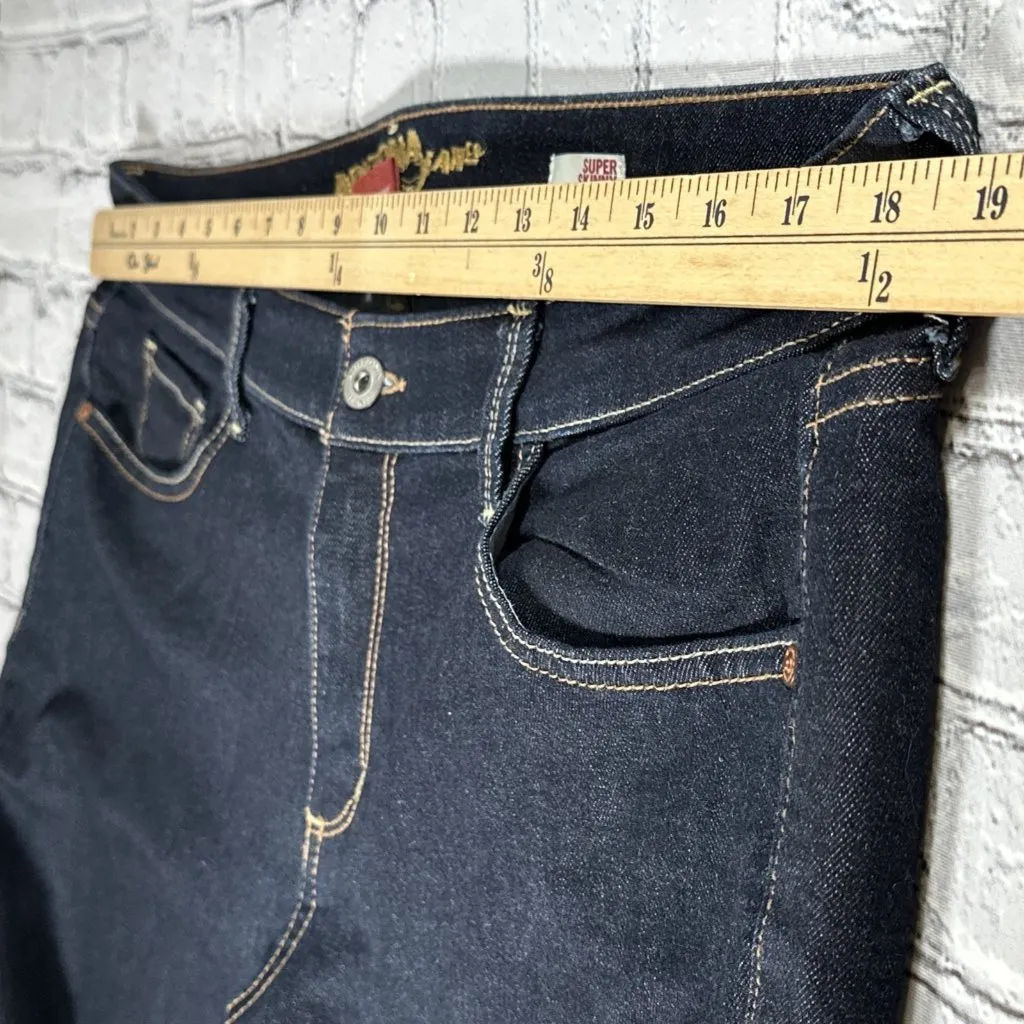 Arizona Jean Co Juniors Super Skinny Jeans Dark Wash Size 15 Average - Image 8