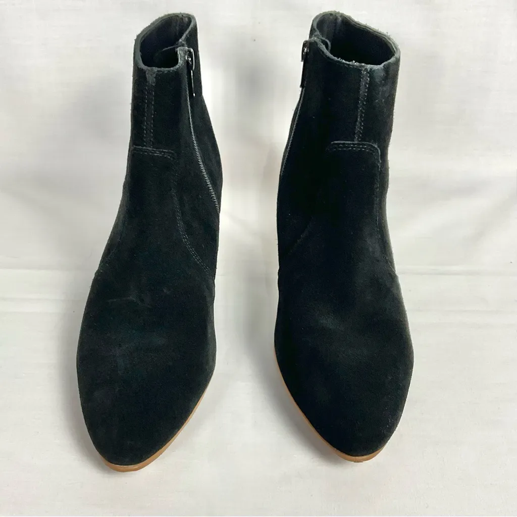 Revolve Soludos Lola Suede Bootie Sz 8 Leather Boots Zip Closure - Image 10