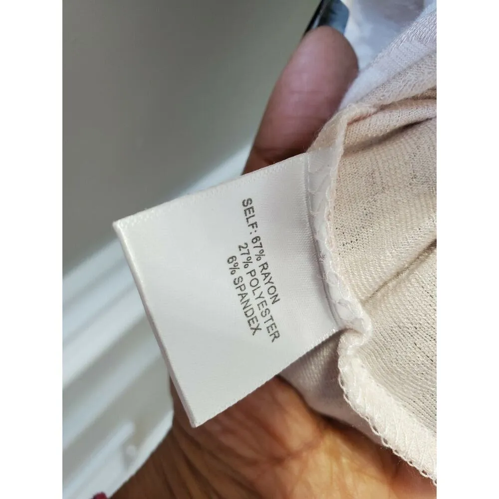 Rose+Olive Women's Pink Floral Rayon Round Neck Half Sleeve Casual Shirt Size L - Image 12