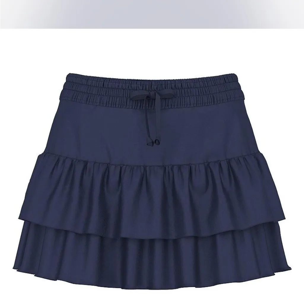 Like New PINK Victoria's Secret Summer Fling Satin Ruffle Skirt - Image 2