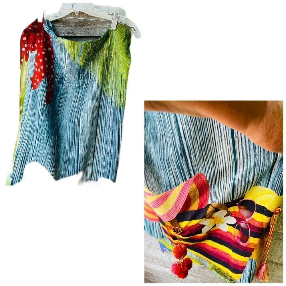 36” X 68” beach wrap Blue Size undefined - Image 3