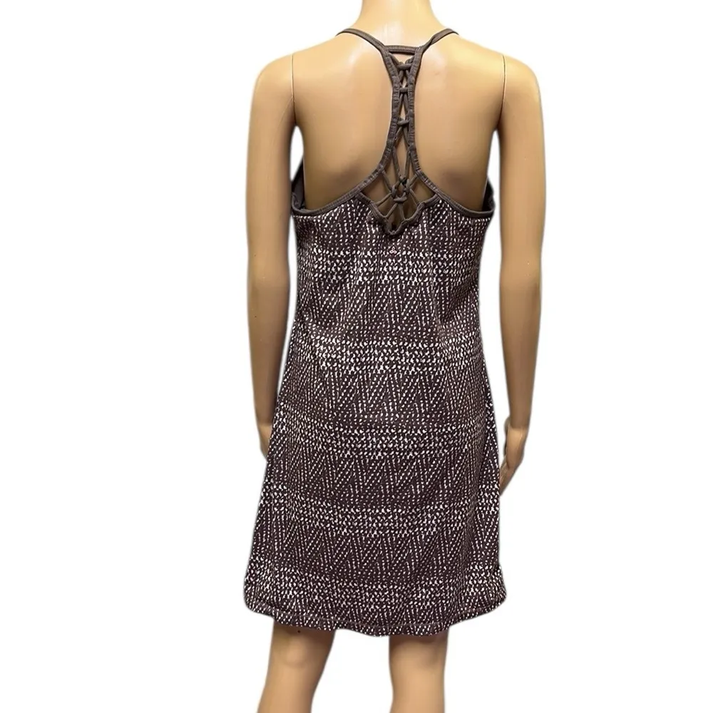Prana Elixer Racerback Active Sleeveless Mini Dress with Shelf Bra Womens Medium - Image 7