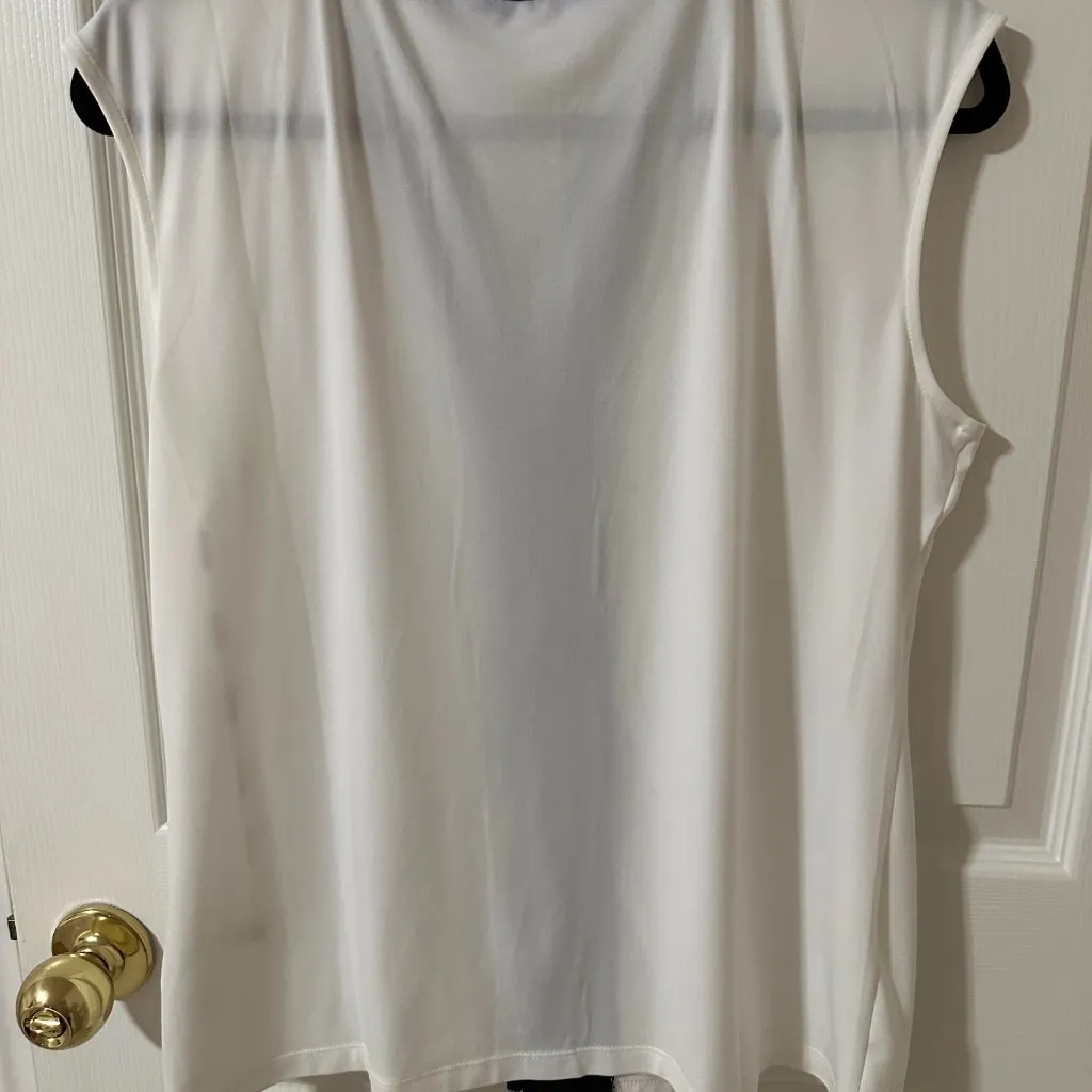 calvin klein black and white sleeveless blouse top women in L - Image 3