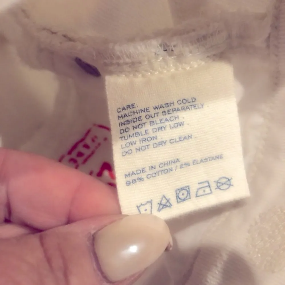 MARC JACOBS LOU SKINNY WHITE TONAL POLKA DOTS STRETCH JEANS 29 - Image 8