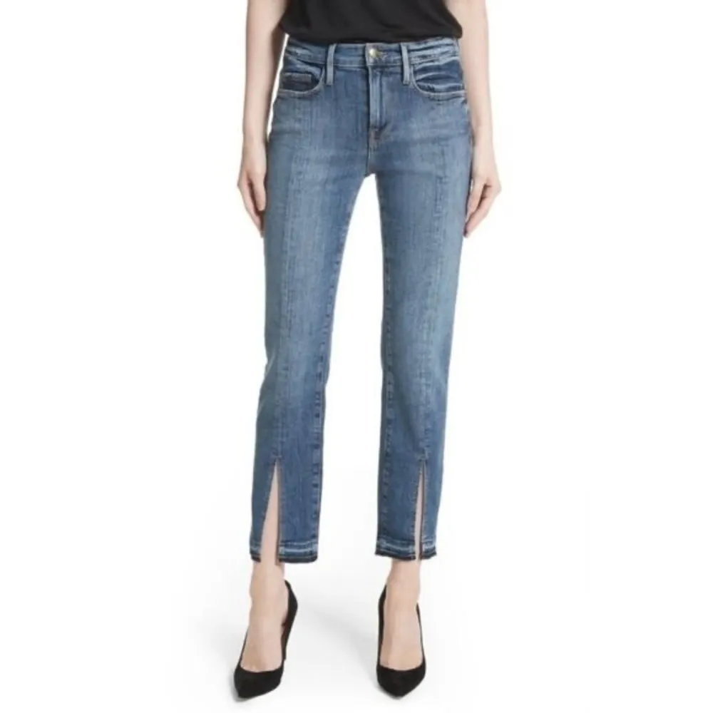 FRAME • Le Nouveau Straight Sheffield Split Hem Jeans - Image 15
