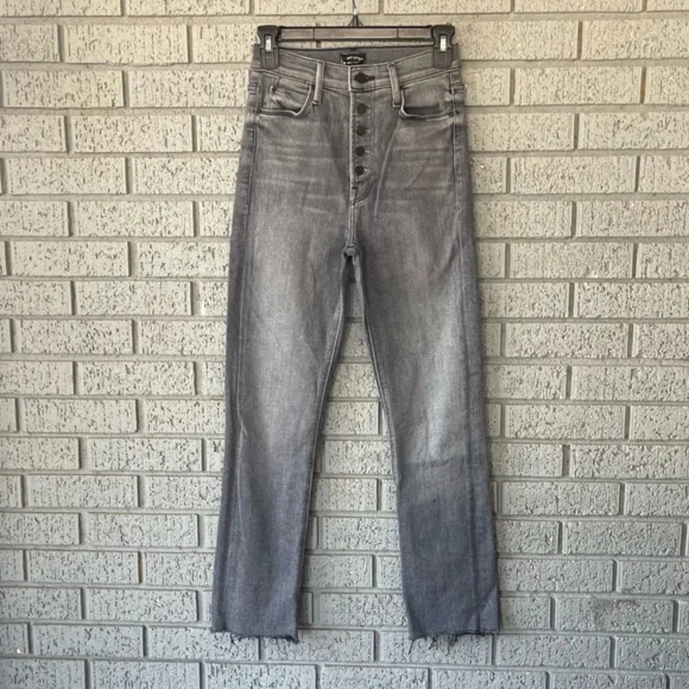 New Mother The Pixie Dazzler Ankle Fray Jeans in Digging Up Dirt Size 25 Gray - Image 7