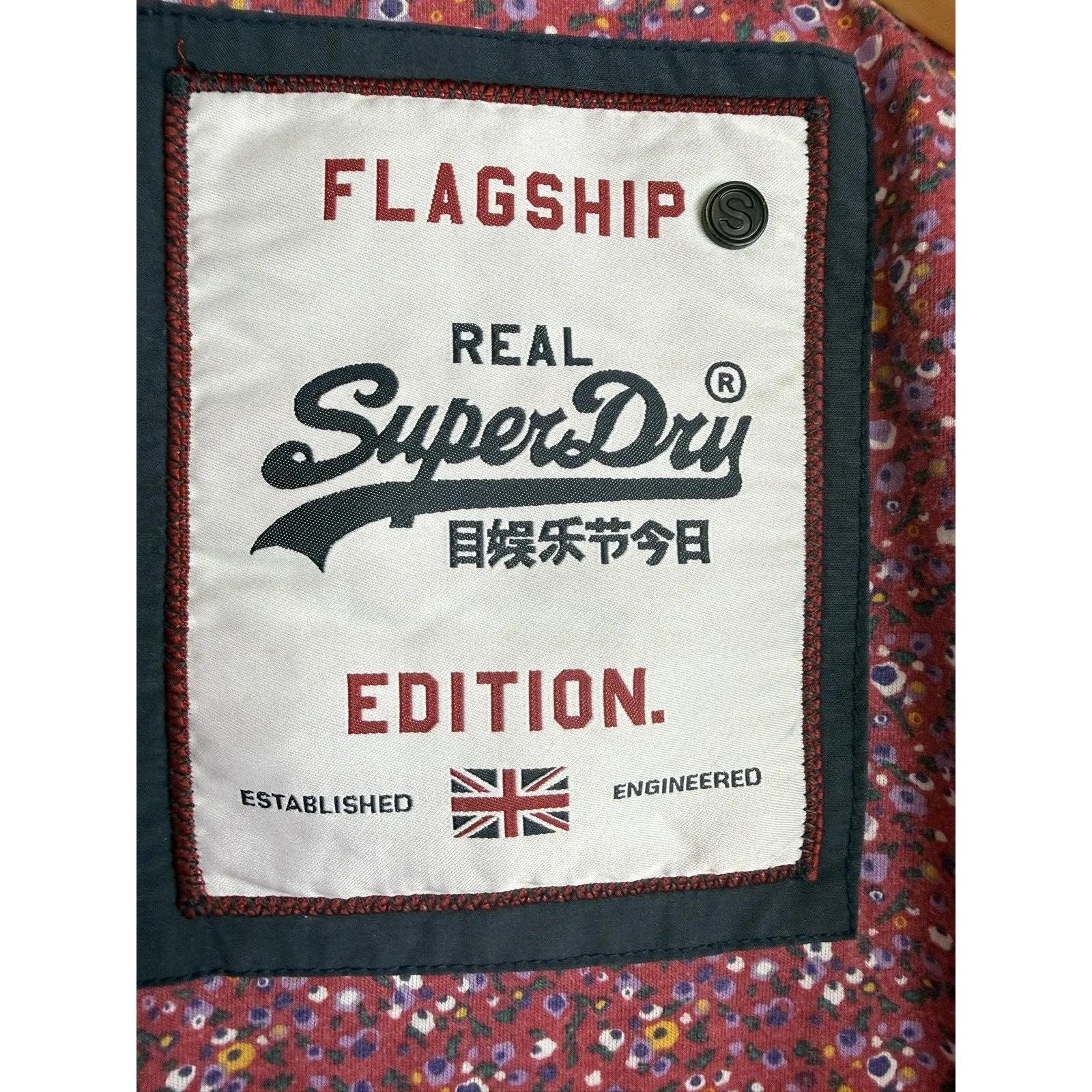 Superdry Blue Padded Gilet Women’s Size S Full Zip Casual Outdoor Vest - Image 10