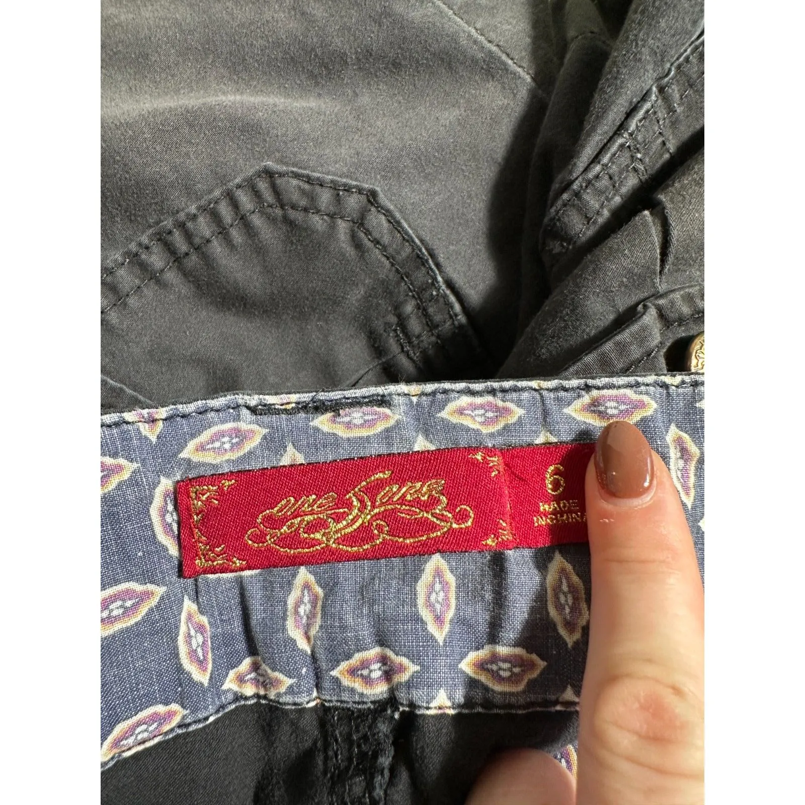 Y2K Preppy One 5 One Blue Shorts Size 6 - Image 5