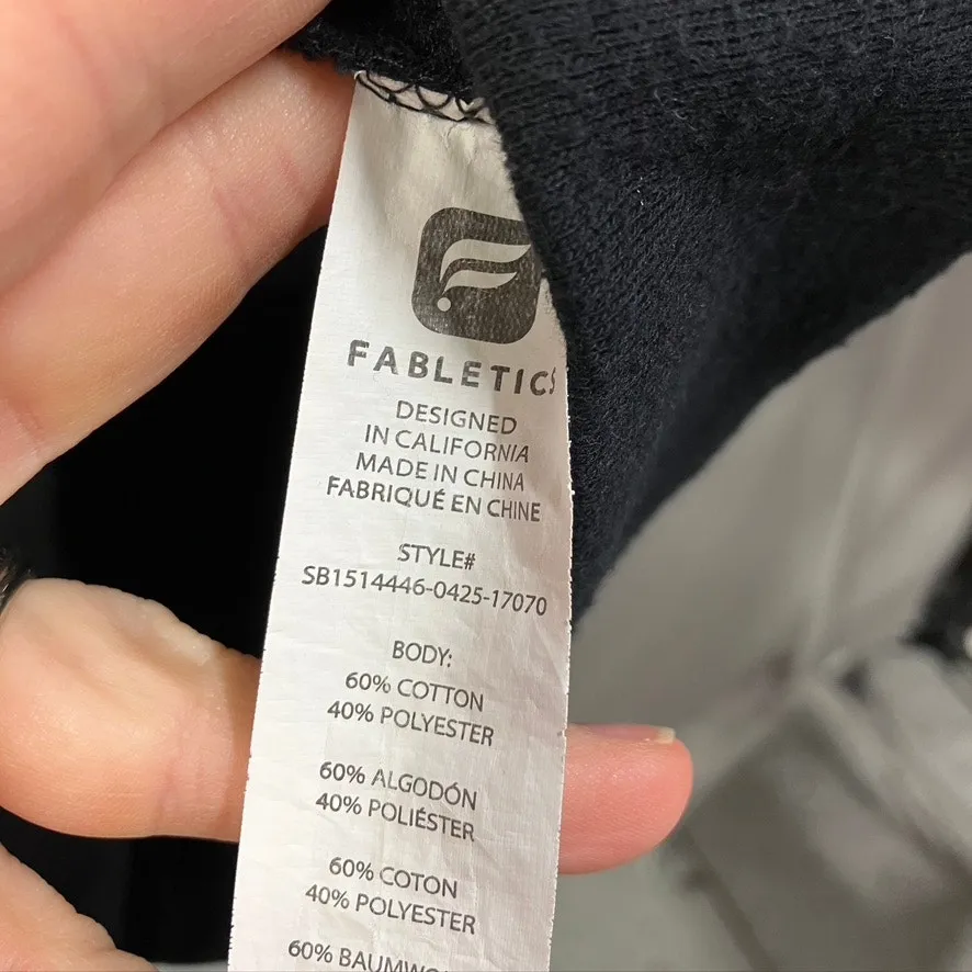 Fabletics Snowshoe‎ Pullover Sweatshirt Womens XXL Black Crewneck Active Lounge - Image 8