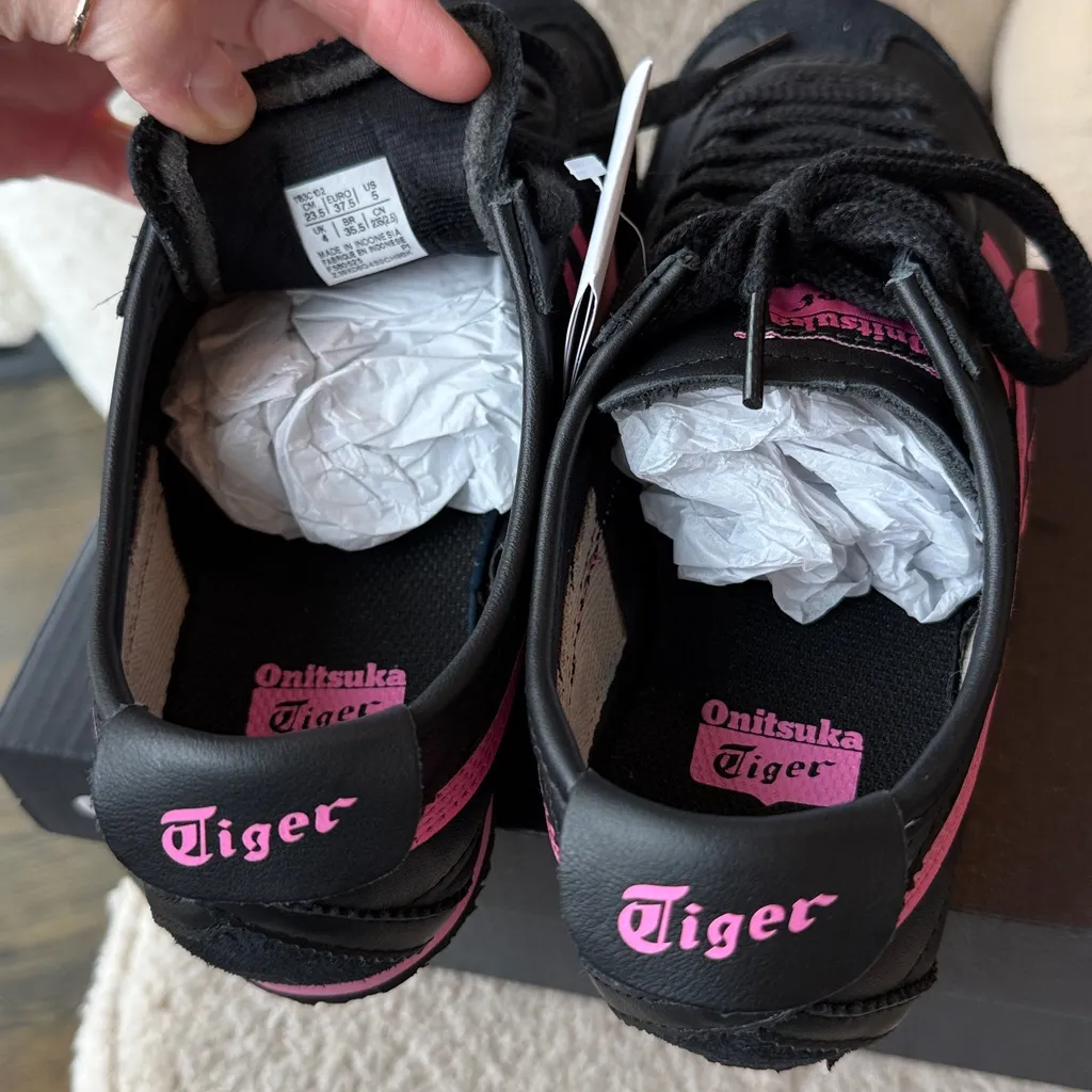Onitsuka Tiger MEXICO 66 Unisex COLOR BLACK / DRAGON FRUIT size M 5 W 6.5 NIB - Image 16