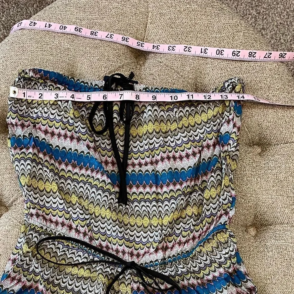 ‎Strapless Lightweight Romper Blue - Image 10