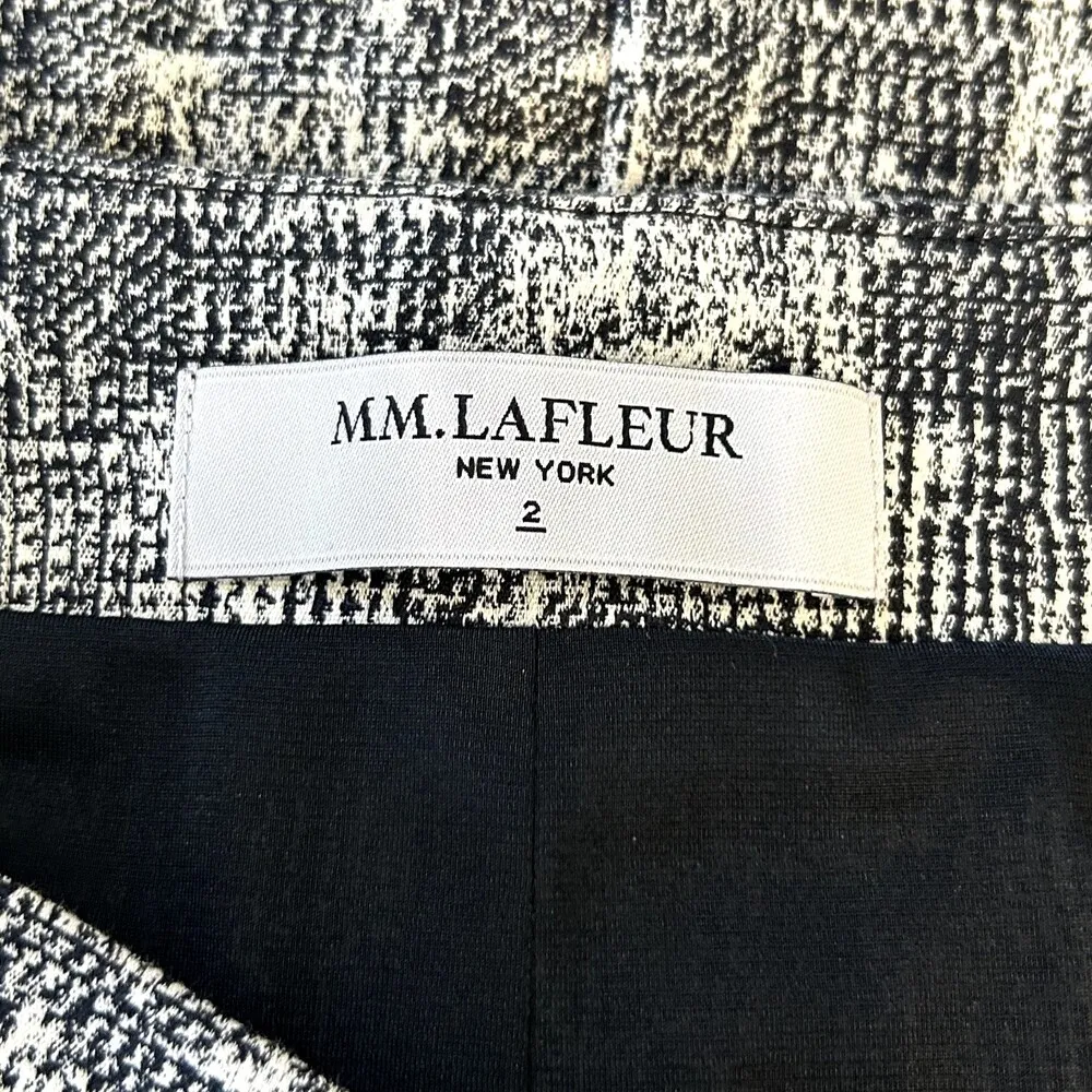 MM LAFLEUR Noho Skirt Crackle Jacquard Zipper Side Lined Womens Size 2 - Image 9