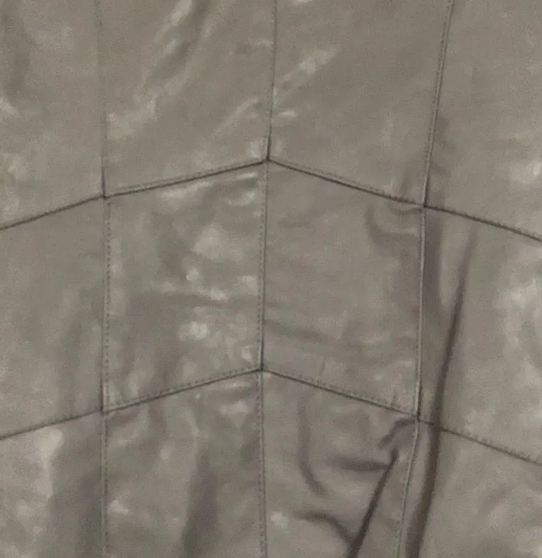 Live a Little faux gray leather / suede jacket. Medium - Image 4