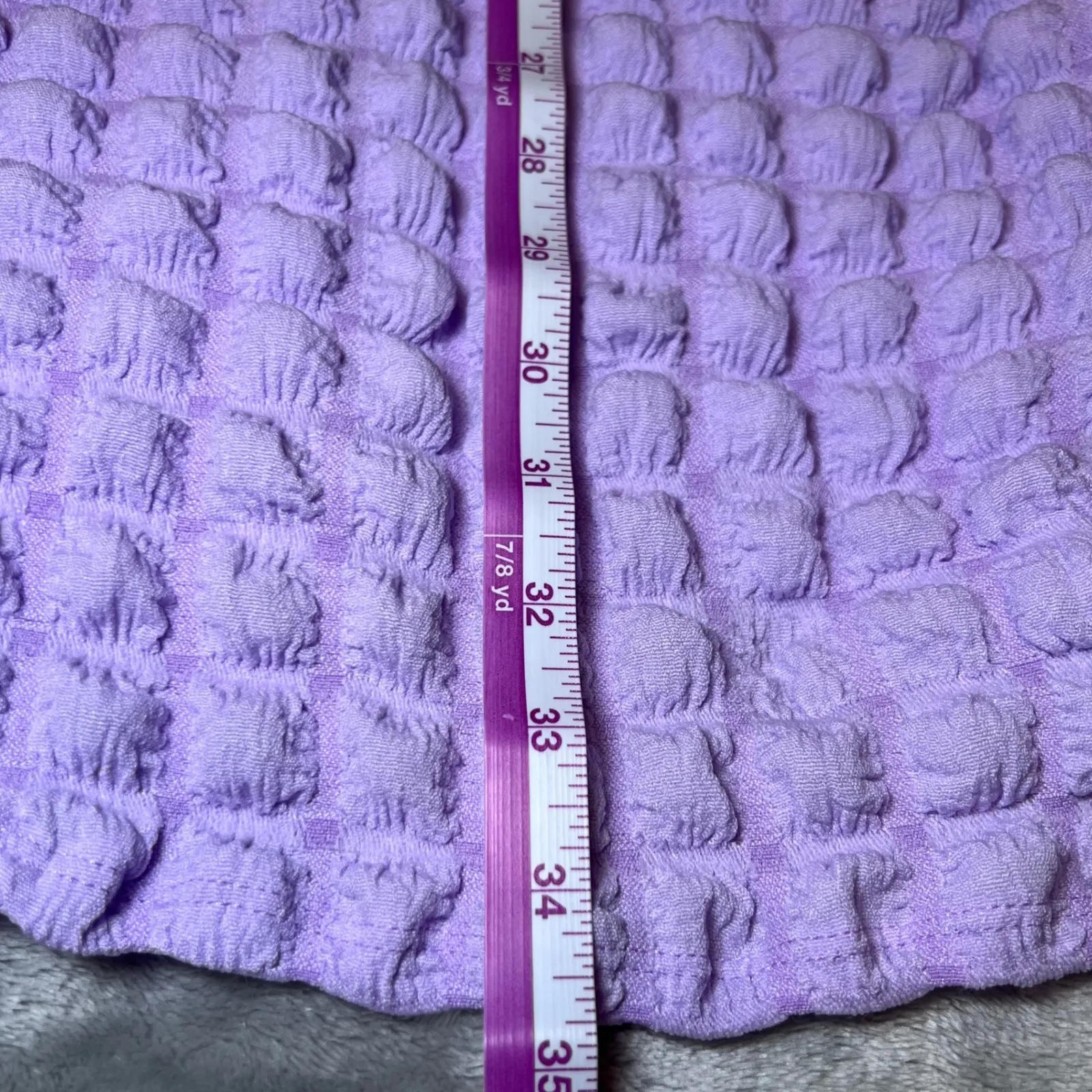 LUxyVogue Dress Womens Medium Lavender Mini Dress Textured Stretch Chic New Purple - Image 11